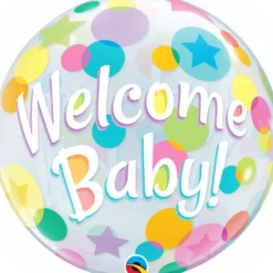 Welcome Baby värikkäät pallot läpikuultava kuplailmapallo