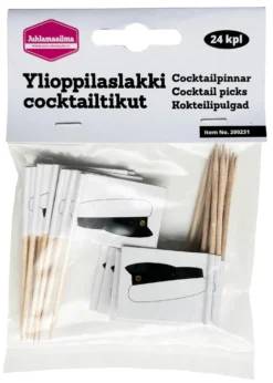 Ylioppilaslakki cocktailtikku 24 kpl/pkt